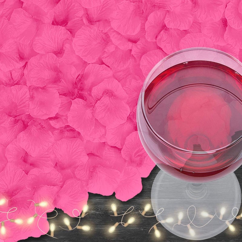 VKshop 4500 Pack Pink Rose Petals,Artificial Roses Flower Petals for Romantic Night,Valentine's and Weddings - Image 4